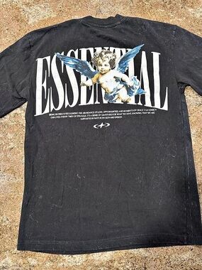 RGSTR Essential Cherub Graphic Tee in Black Size Small